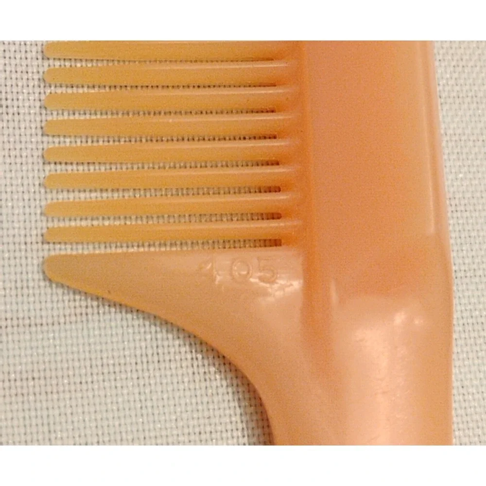 Vintage Nylon By DuPont #405 Pink Rat Tail 6.5in Teasing Comb‎ USA Made
